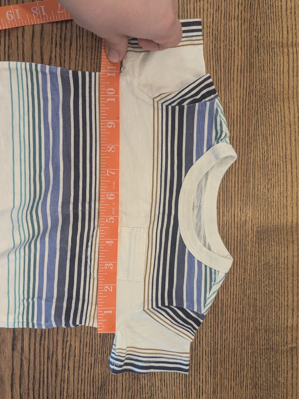EUC Oshkosh Baby Boy 18 month striped short sleeve shirt 100% cotton
